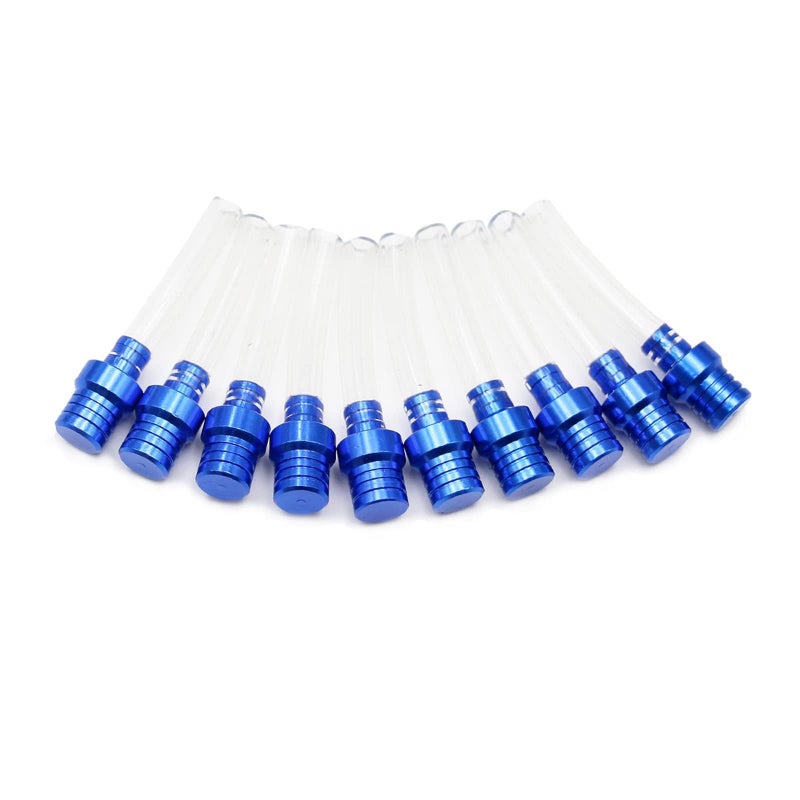 PRO BAT 10 Pack Two-way Motorcycle Fuel Tank Air Vent Gas Cap Oil Vent Breather Hose Tube Gas Tank Cap Vent for Dirt Bike Pit Bike ATV All Factory CRF XR CR All Quads All Off-road Motorcycle, Blue - Image 3